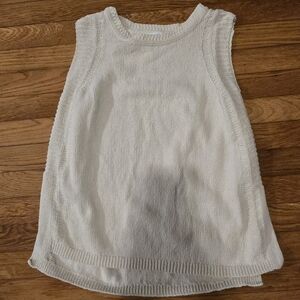 J. Jill Cream Sleeveless Sweater